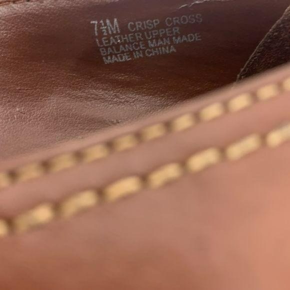 What’s what Size‎ 7.5 Crisp Cross Leather Upper - Picture 6 of 7